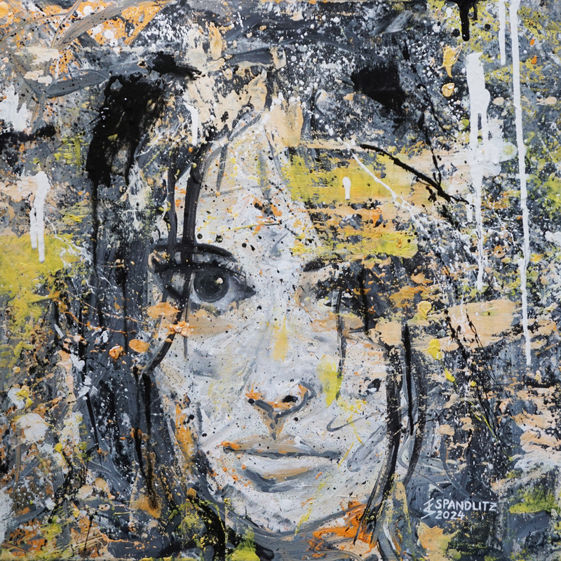 Gretas Glanz 2024, 50x60 cm, Öl auf Leinwand