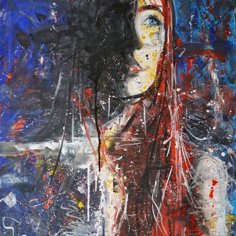 Warme Schatten 2023, 90x70 cm, oil on canvas