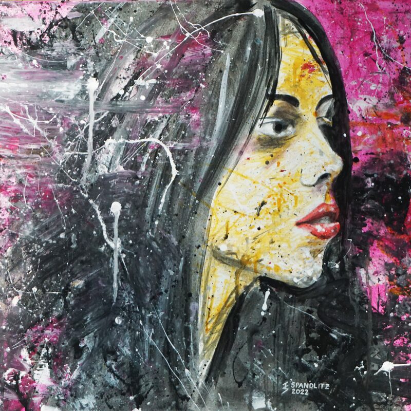 Abendstimmung 2022, 92x61 cm, acrylic on canvas