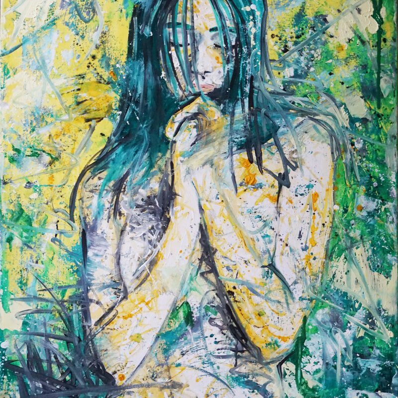 Für die Welt 2023,  80x60 cm, Öl auf Leinwand