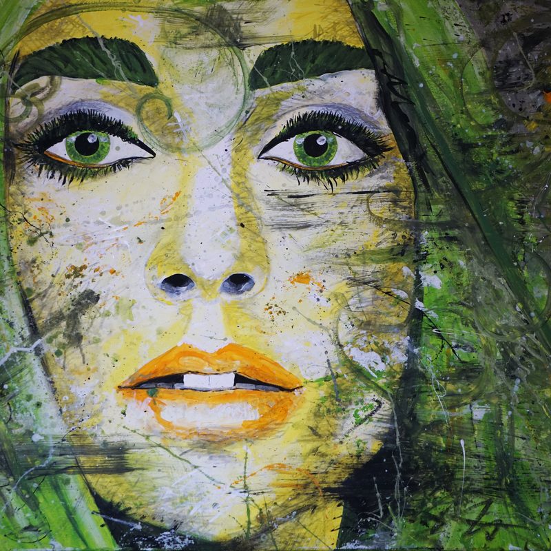 Mutter Natur 2021, 120x80 cm, Acryl auf Leinwand