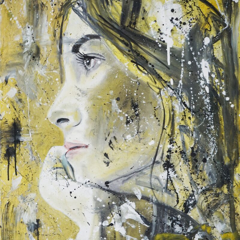 Allein im Sonnenschein 2023, 90x70 cm, Öl auf Leinwand