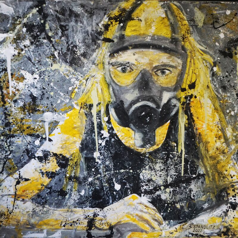 Aus Vorsicht 2022, 50x60 cm, Oil on canvas