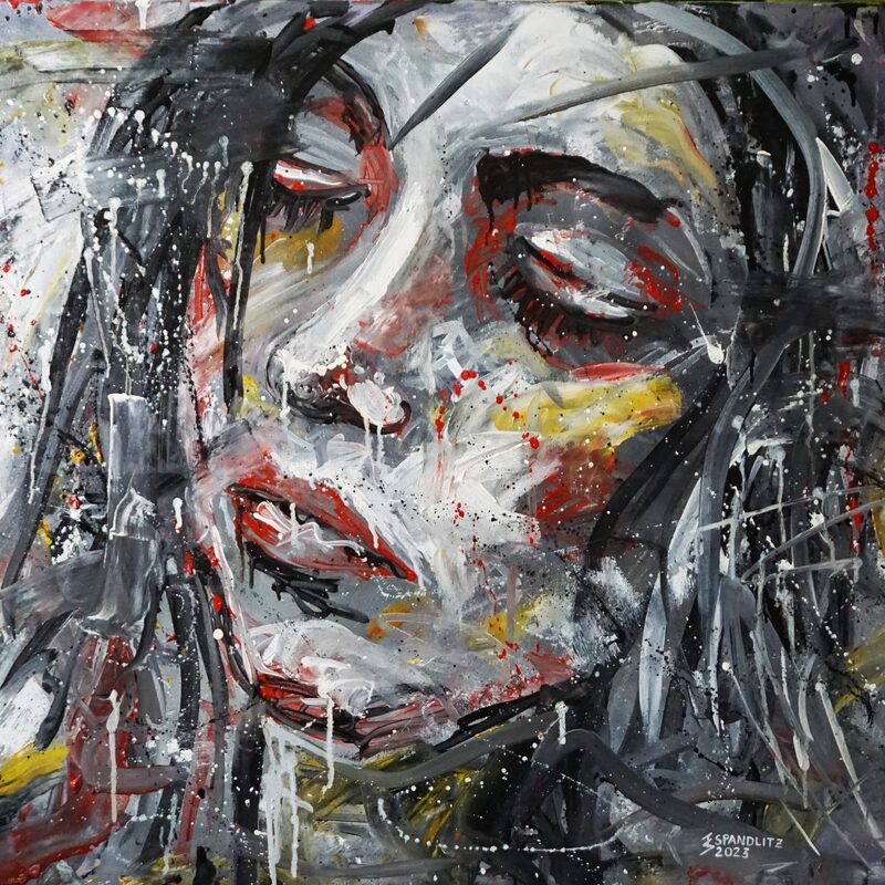 Zurück im Herbst 2023, 80x100 cm, Öl auf Leinwand