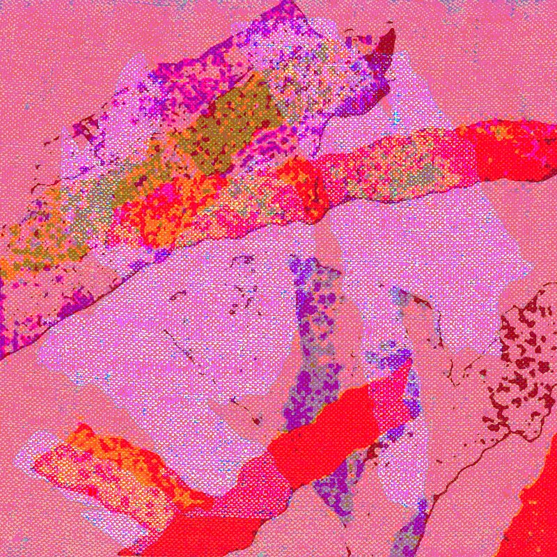 STOFF-BILDER 6, 2014, Serie, Inkjetdruck auf Papier, 50x50cm