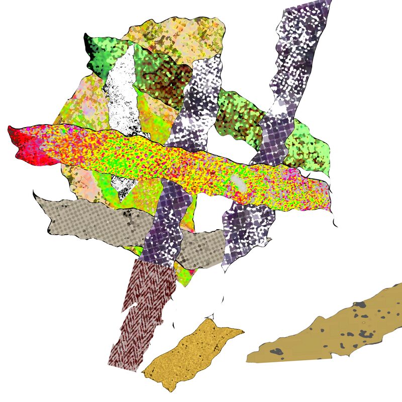 VERFLECHTUNGEN 8, 2020, Foto-Druck auf Alu-Dibond, 15x15cm