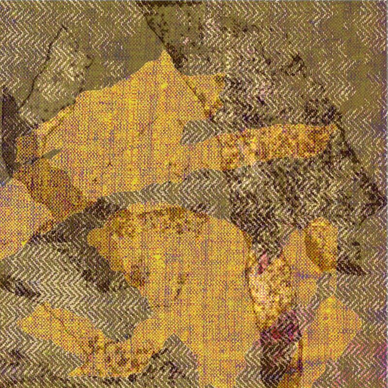 STOFF-BILDER 15, 2014, Serie, Inkjetdruck auf Papier, 50x50cm