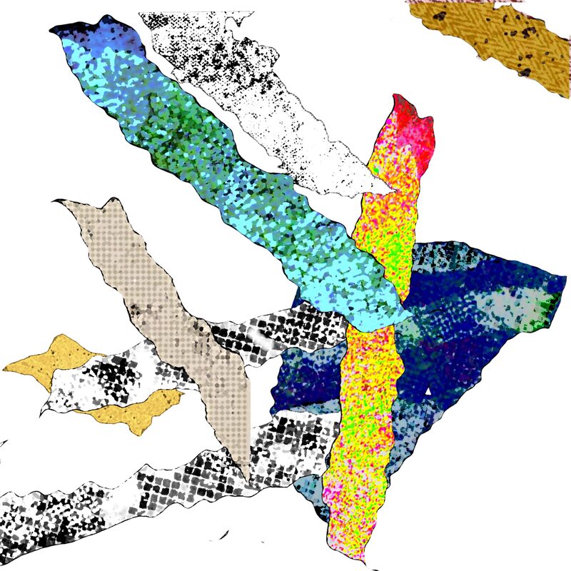 VERFLECHTUNGEN 4, 2020, Foto-Druck auf Alu-Dibond, 15x15cm