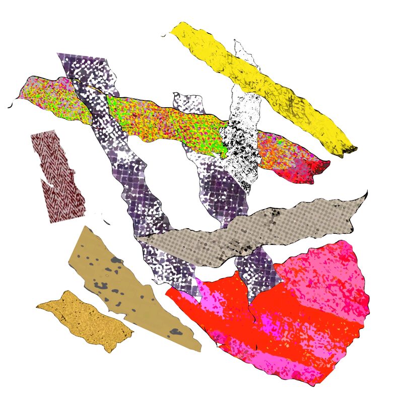 VERFLECHTUNGEN 9, 2020, Foto-Druck auf Alu-Dibond, 15x15cm