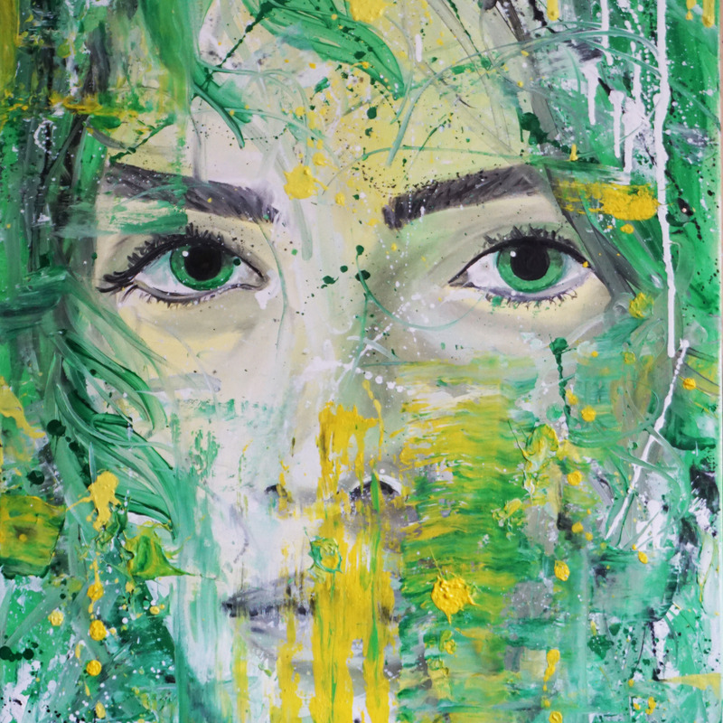 Den Blicken der Natur 2024, 70x50 cm, Öl auf Leinwand