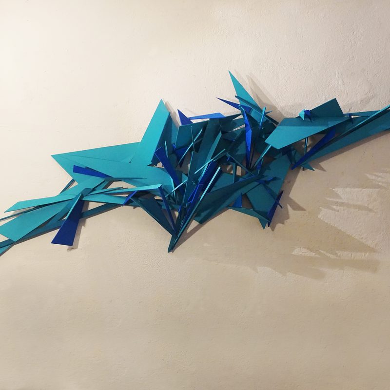 Blaues Wunder 2017, L 260 cm, Holz, Kleber, Farbe