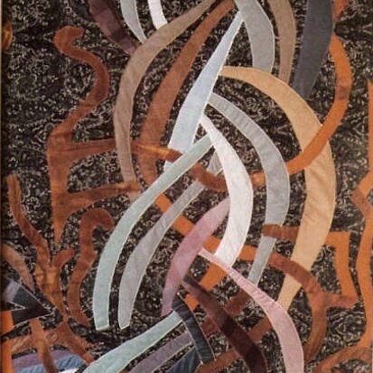 VARIATIONEN 6, 1991, genäht, 63x53cm