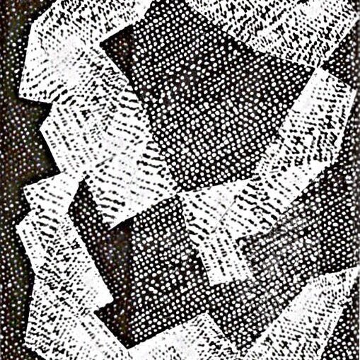 GROßE FOTOCOLLAGE 23, 2004, selbst gestaltete Papiere, geschnitten und geklebt, 100x70cm