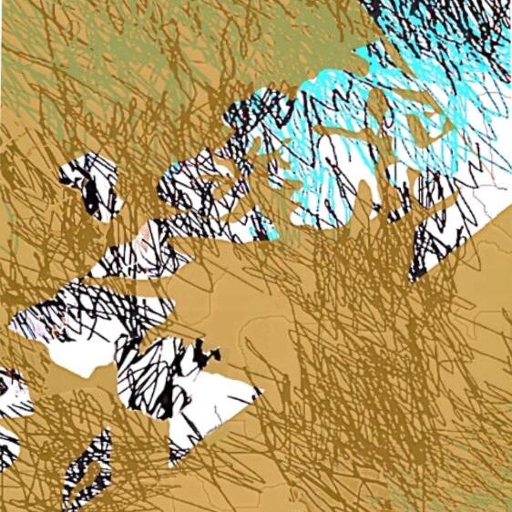 SCHRAFFUREN - DARÜBER UND DARUNTER 7, 2013, Inkjet-Druck auf Aquarellkarton, 100x70cm