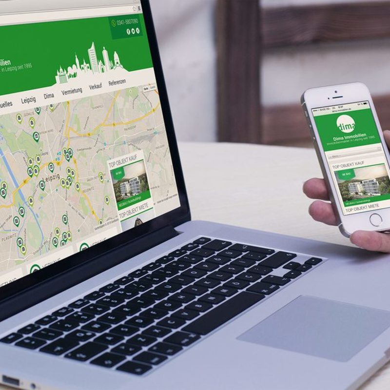 Dima Immobilien: webdesign 