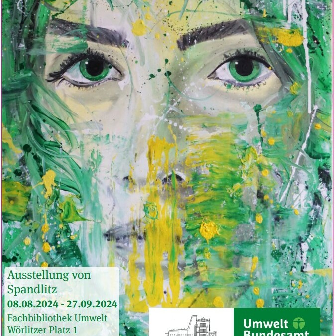 Plakat zur Ausstellung im Umweltbundesamt Dessau/ Fachbibliothek Umwelt