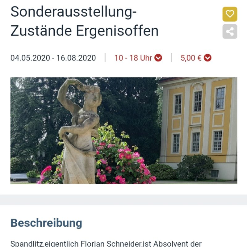 SZ Augusto, Mai 2020, Sonderausstellung – Zustände Ergebnisoffen