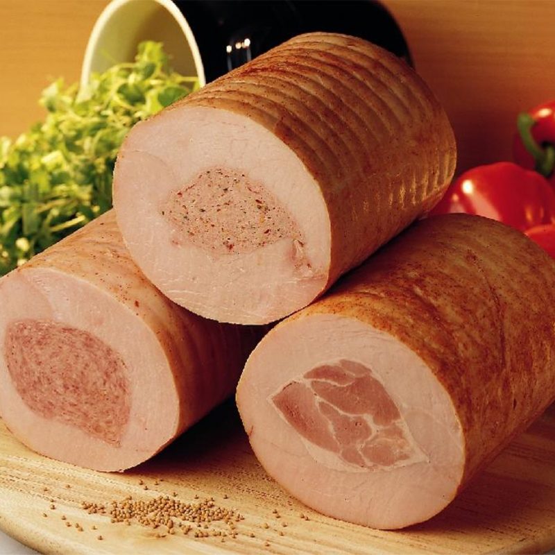 Gefüllte Hähnchenroulade