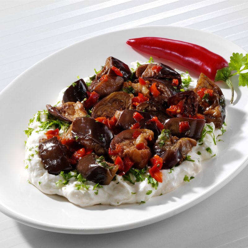 Auberginen-Knoblauch Joghurt