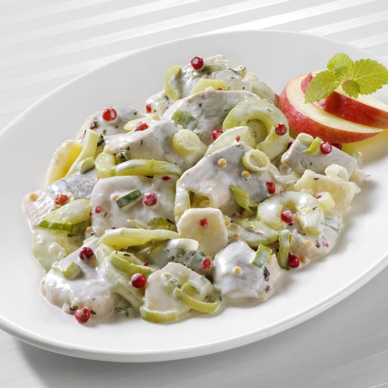 Heringshappen mit Zitrone-Minze