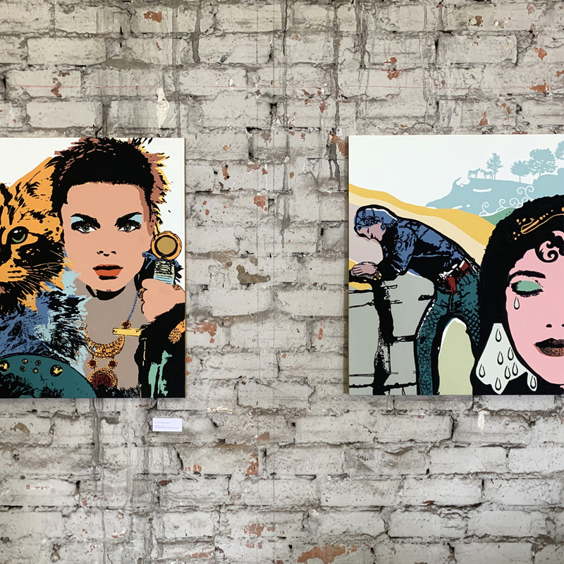 Bildmotive: 'Das Feuerkätzchen‘ und 'Der 7. Prinz und das Tränentuch‘