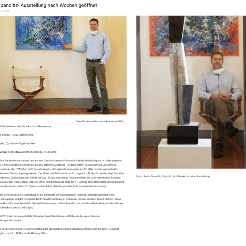 Ostsachsen TV, 14.Mai 2020, Spandlitz-Ausstellung nach Wochen geöffnet 