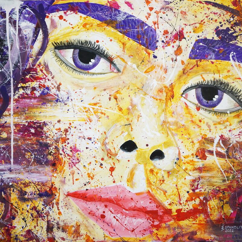 Der Augenblick 2022, 120x80 cm, acrylic on canvas