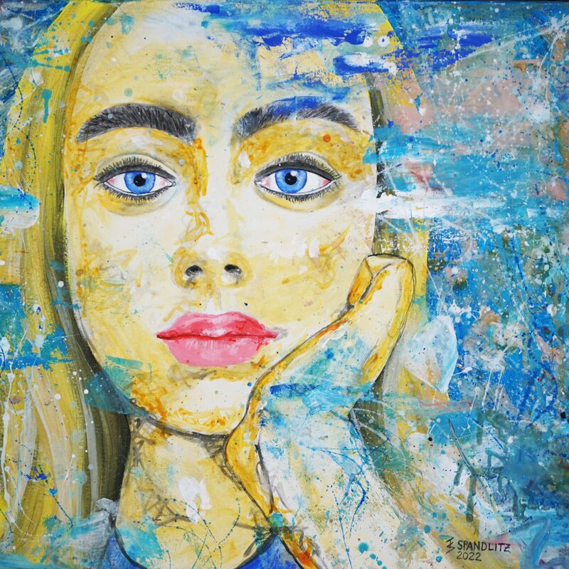 Kalter Sommer 2022, 60x80 cm, acrylic on canvas