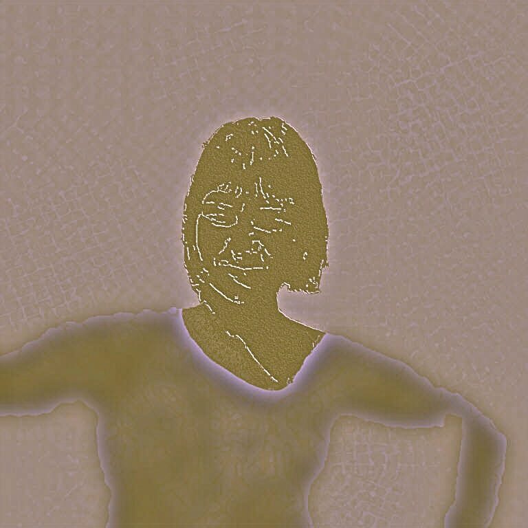 INGRID 3 - nach einem alten Fotonegativ 1, 2010/11, Fotografik, Inkjet-Druck, 50x50cm