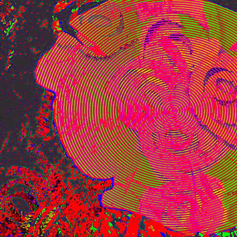 BUHNEN BEI NACHT 1, 2019, Foto-Druck auf Alu-Dibond hinter Acryl-Glas, 15x15cm 