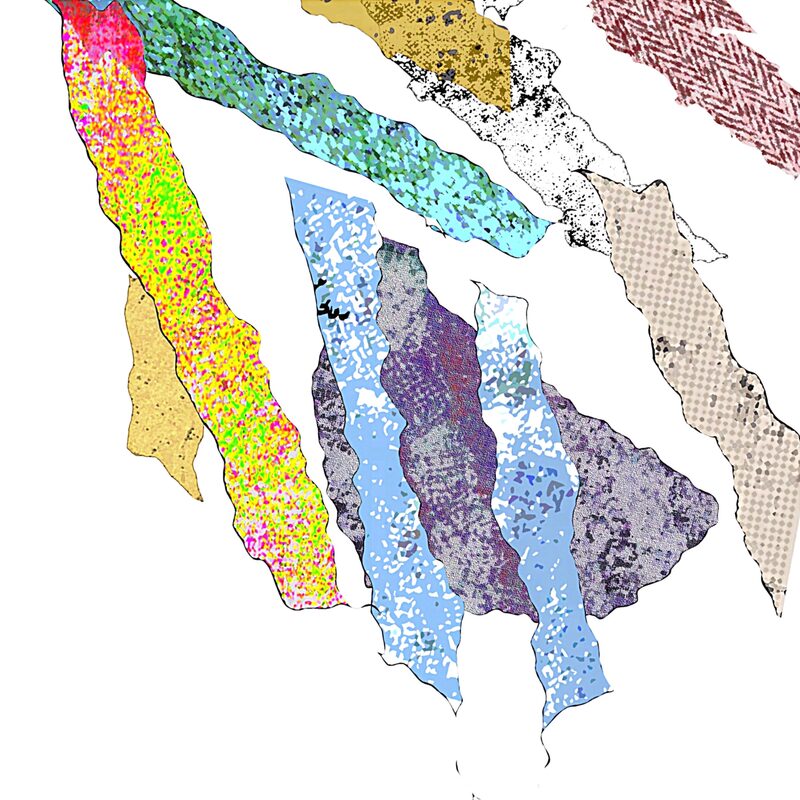 VERFLECHTUNGEN 1, 2020, Foto-Druck auf Alu-Dibond, 15x15cm