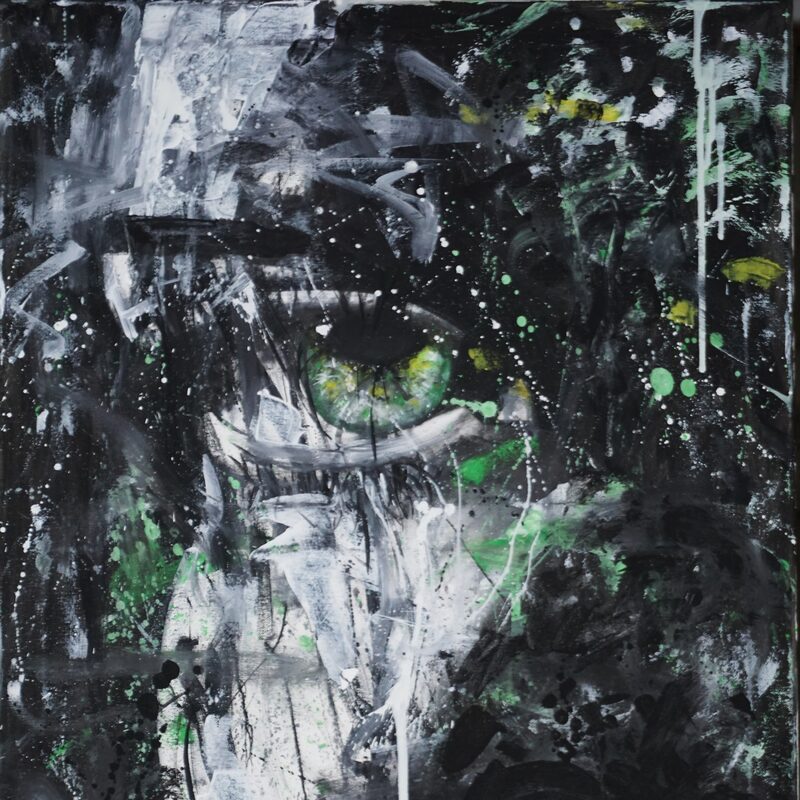 Blick in die Welt 2023, 70x90 cm, Öl auf Leinwand