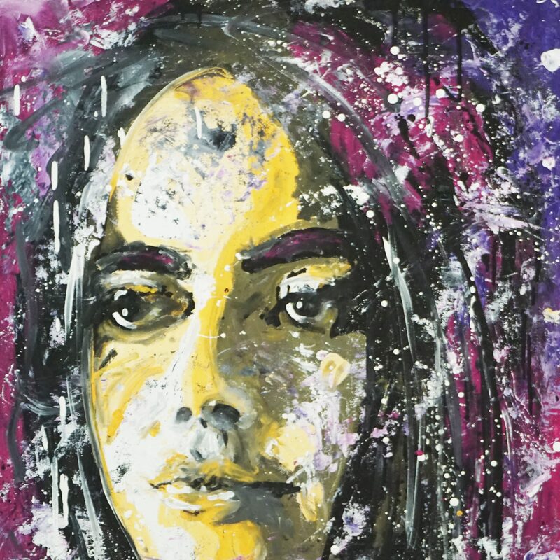 Nachtumhüllt 2023,  96,5x61 cm, Öl auf Hartfaserplatte