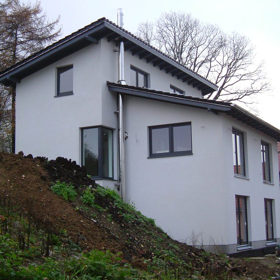 Neubau eines modernen Wohnhauses