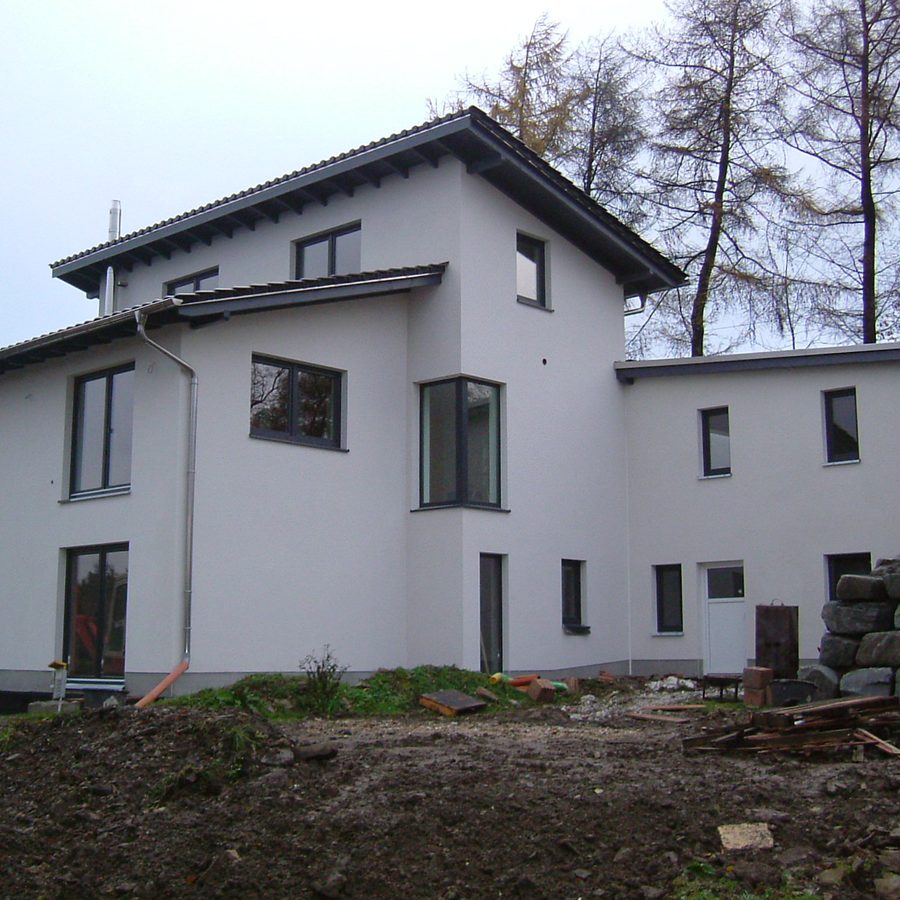 Neubau eines modernen Wohnhauses