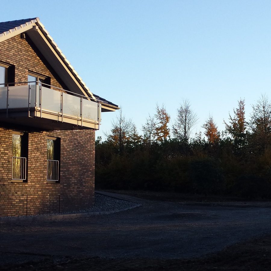 Neubau eines Backstein-Wohnhauses