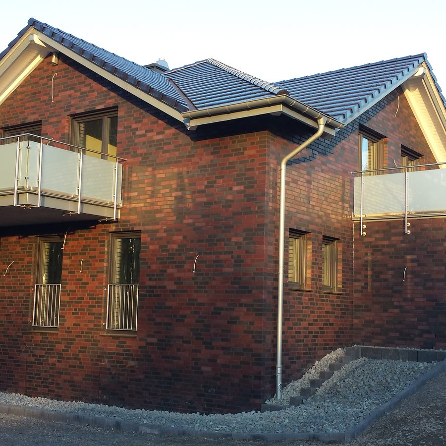 Neubau eines Backstein-Wohnhauses