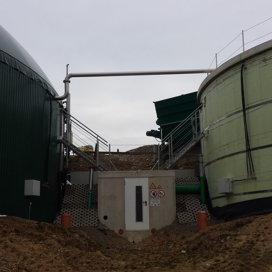 Bau einer Biogas-Anlage
