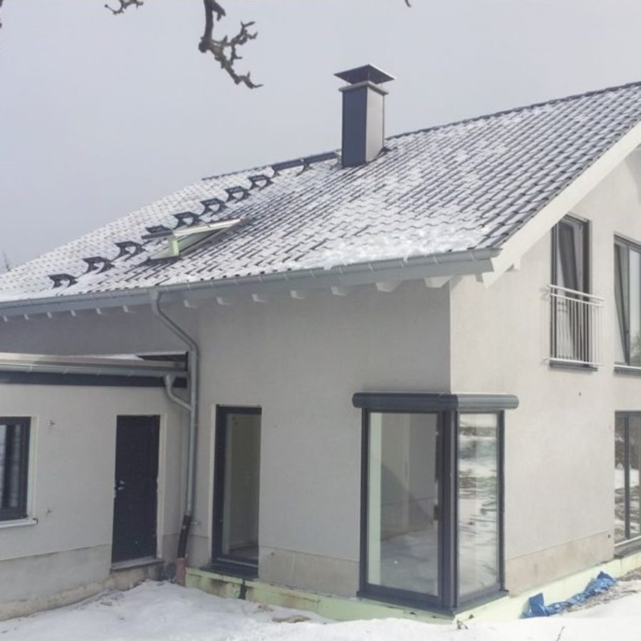 Neubau eines Wohnhauses im WInter